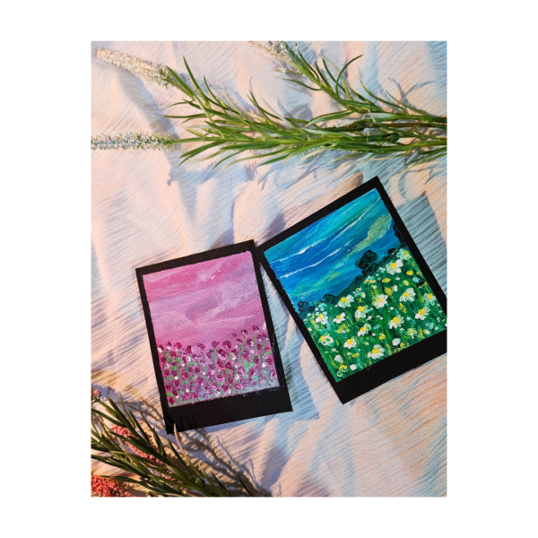 Flower field polaroid